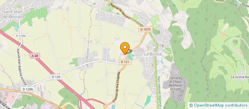 localisation de l'entreprise ETABLISSEMENTS CERVOS à VOIRON