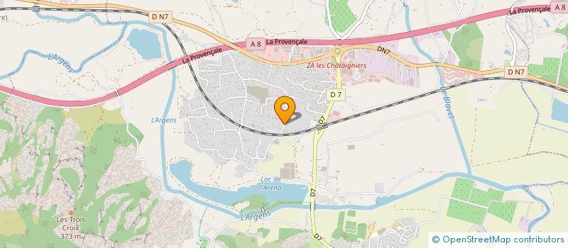 localisation de l'entreprise ETABLISSEMENTS CH.BESSON  ROQUEBRUNE-SUR-ARGENS