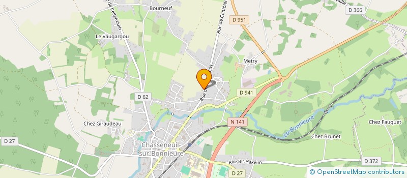 localisation de l'entreprise ETABLISSEMENTS CHABANAIS à CHASSENEUIL-SUR-BONNIEURE