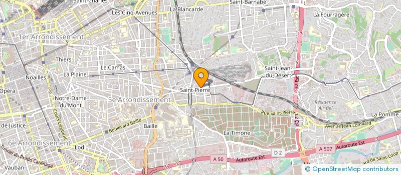 localisation de l'entreprise ETABLISSEMENTS CHABAUD ET COMPAGNIE à MARSEILLE