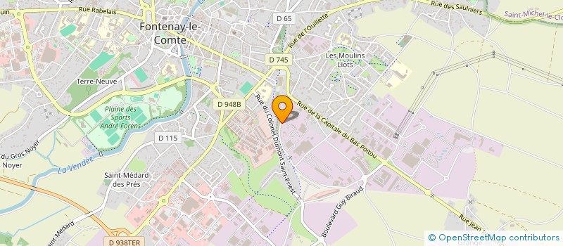 localisation de l'entreprise ETABLISSEMENTS CHABOT SAS à FONTENAY-LE-COMTE