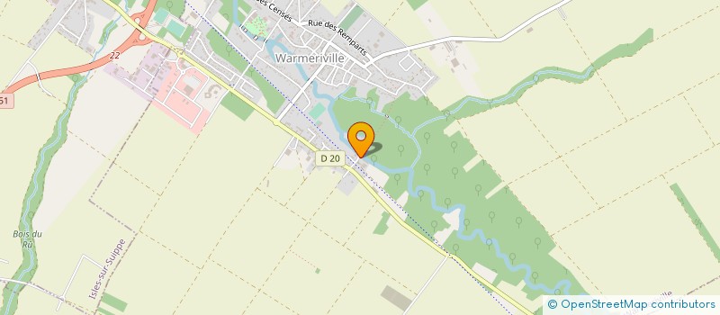 localisation de l'entreprise ETABLISSEMENTS CHAGNEAU à WARMERIVILLE