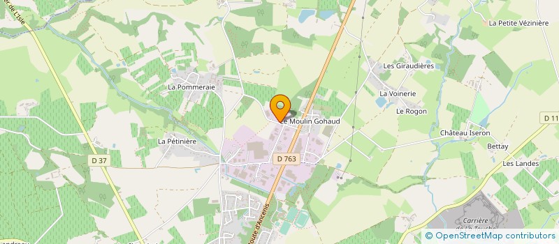 localisation de l'entreprise ETABLISSEMENTS CHAIGNEAU à VALLET