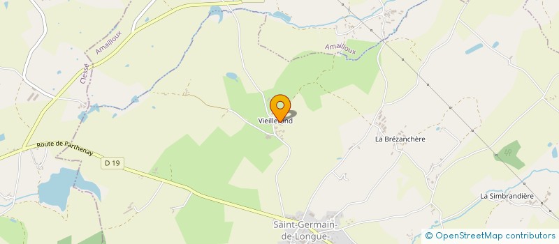 localisation de l'entreprise ETABLISSEMENTS CHAINEAU  SAINT-GERMAIN-DE-LONGUE-CHAUME