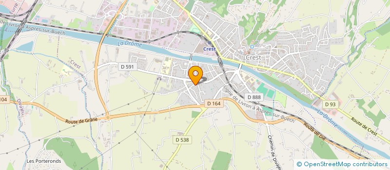 localisation de l'entreprise ETABLISSEMENTS CHAMPETIER à CREST
