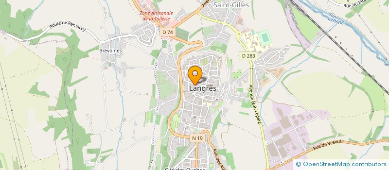 localisation de l'entreprise ETABLISSEMENTS CHAMPONNOIS à LANGRES