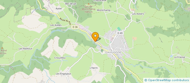 localisation de l'entreprise ETABLISSEMENTS CHANAL  LAUSSONNE