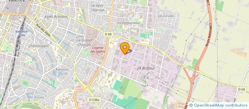 localisation de l'entreprise ETABLISSEMENTS CHAPON ET FILS à VALENCE