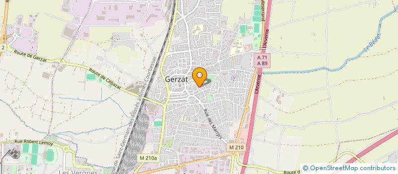 localisation de l'entreprise ETABLISSEMENTS CHAPUT GUY à GERZAT