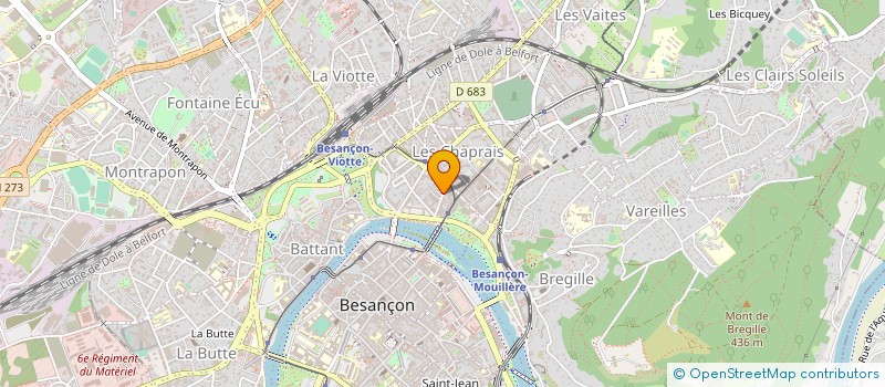 localisation de l'entreprise ETABLISSEMENTS CHARLES à BESANCON