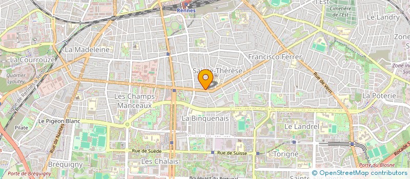 localisation de l'entreprise ETABLISSEMENTS CHARLES BARON à RENNES