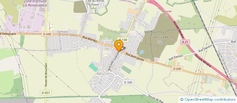 localisation de l'entreprise ETABLISSEMENTS CHARLET à ABSCON
