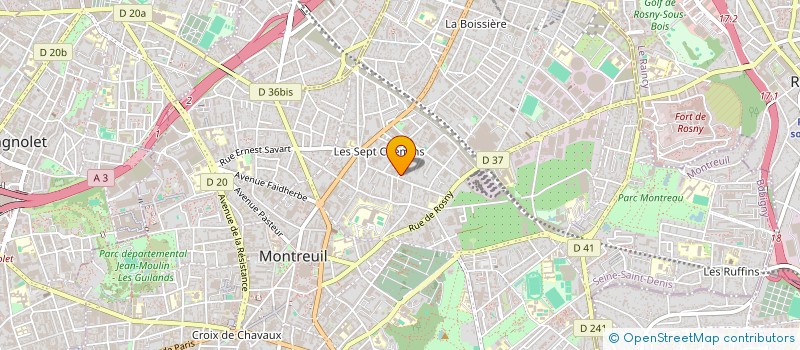 localisation de l'entreprise ETABLISSEMENTS CHARTON SARL à MONTREUIL