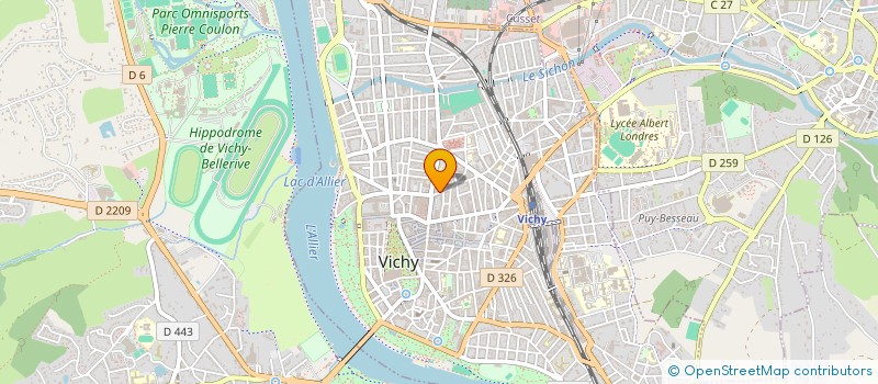 localisation de l'entreprise ETABLISSEMENTS CHATAIGNER à VICHY