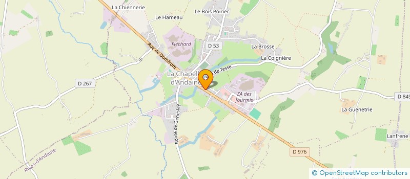 localisation de l'entreprise ETABLISSEMENTS CHATELAIS-ANDAINE à RIVES D'ANDAINE