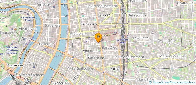 localisation de l'entreprise ETABLISSEMENTS CHAUDEMANCHE à LYON