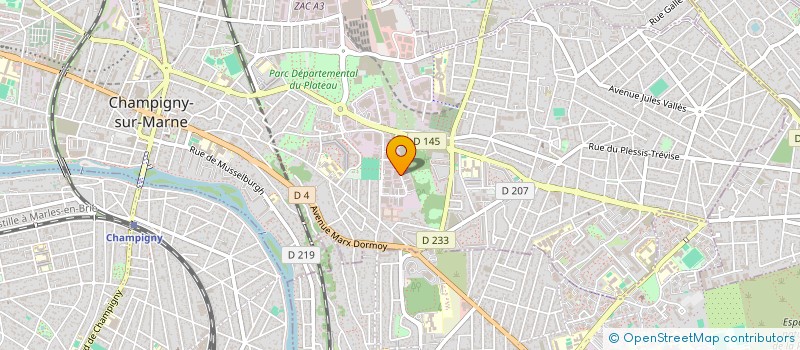 localisation de l'entreprise ETABLISSEMENTS CHAUDESAIGUES à CHAMPIGNY-SUR-MARNE
