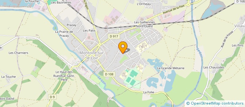 localisation de l'entreprise ETABLISSEMENTS CHAUMONTEL à MONTOIRE-SUR-LE-LOIR