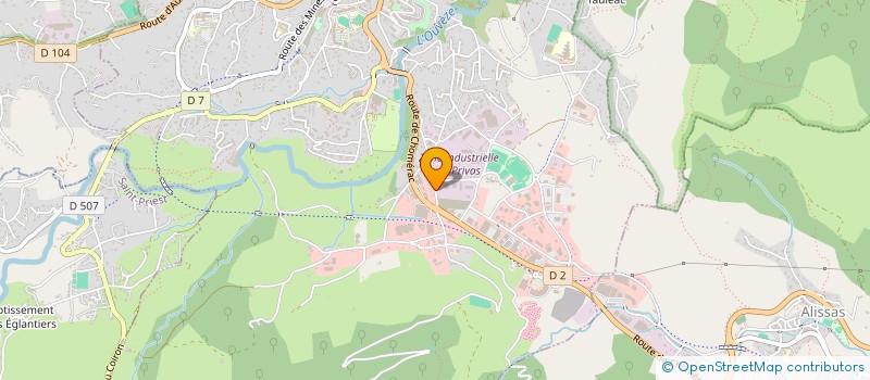 localisation de l'entreprise ETABLISSEMENTS CHAZALON ET COMPAGNIE à PRIVAS