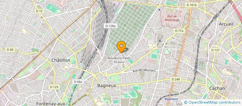 localisation de l'entreprise ETABLISSEMENTS CHENAY à BAGNEUX