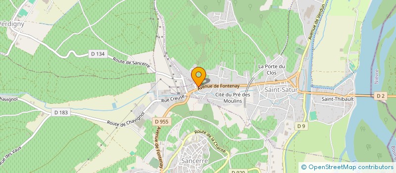 localisation de l'entreprise ETABLISSEMENTS CHERTIER à SAINT-SATUR