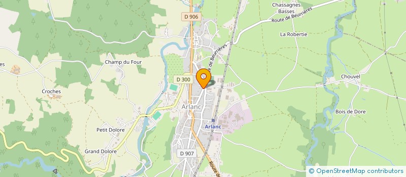 localisation de l'entreprise ETABLISSEMENTS CHEVALIER  ARLANC