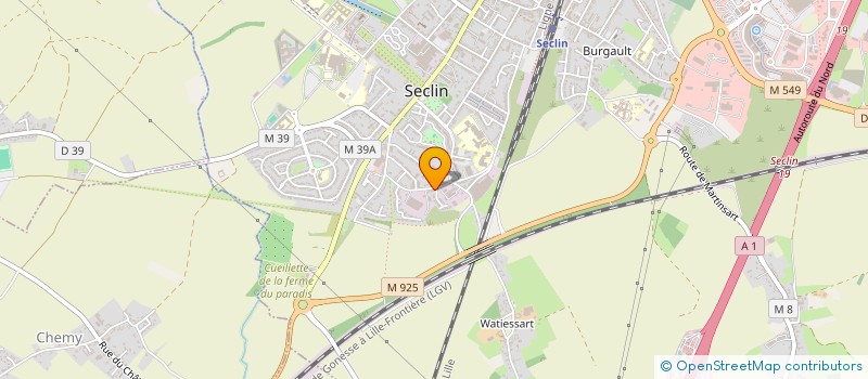localisation de l'entreprise ETABLISSEMENTS CHEVALIER à SECLIN