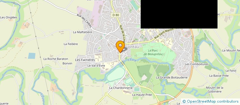 localisation de l'entreprise ETABLISSEMENTS CHEVALIER SA à BEAUPREAU-EN-MAUGES