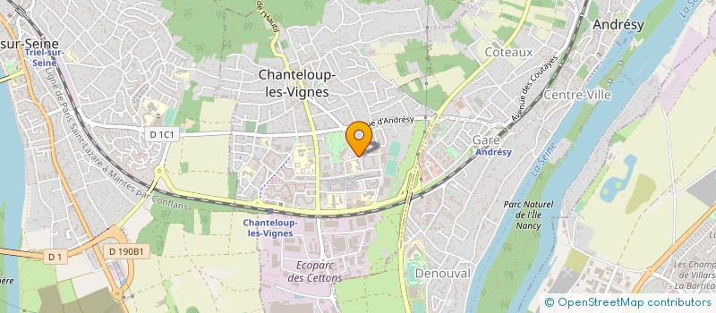 localisation de l'entreprise ETABLISSEMENTS CHEVASSUS à CHANTELOUP-LES-VIGNES