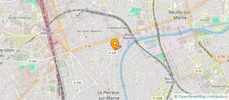 localisation de l'entreprise ETABLISSEMENTS CHEVREUIL à LE PERREUX-SUR-MARNE