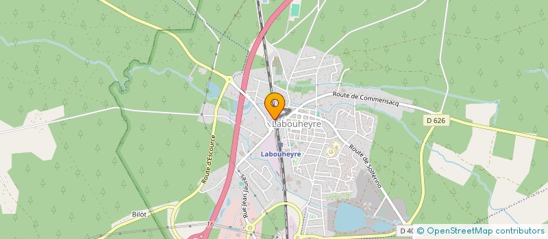 localisation de l'entreprise ETABLISSEMENTS CHIVRAC à LABOUHEYRE