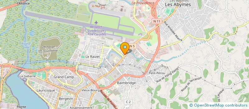 localisation de l'entreprise ETABLISSEMENTS CHLOREX à LES ABYMES