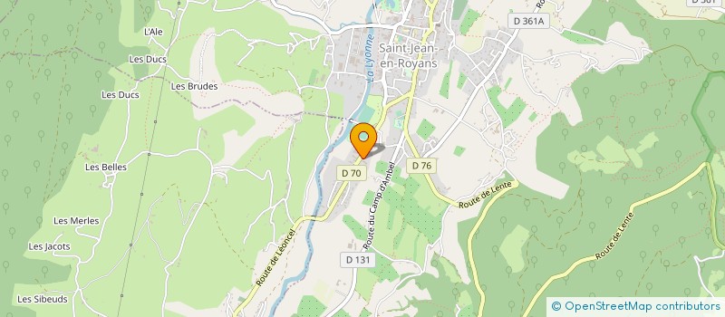 localisation de l'entreprise ETABLISSEMENTS CHOLLAT-NAMY à SAINT-JEAN-EN-ROYANS