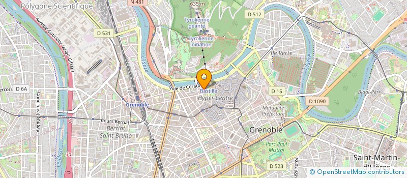 localisation de l'entreprise ETABLISSEMENTS CHOMAT à GRENOBLE