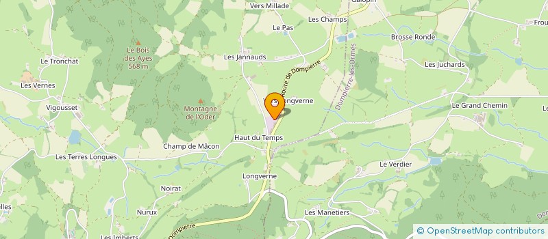 localisation de l'entreprise ETABLISSEMENTS CHORIER à MONTMELARD