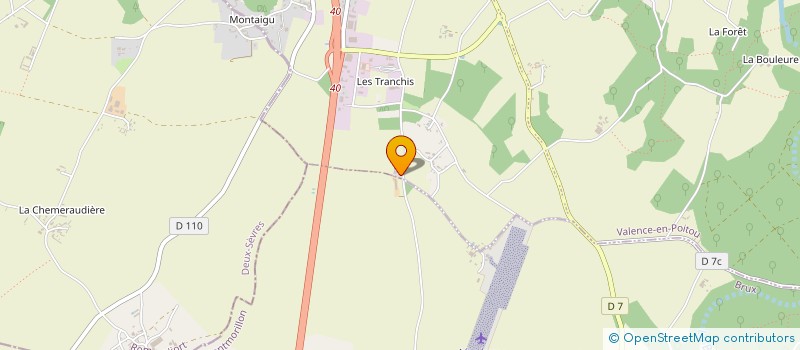 localisation de l'entreprise ETABLISSEMENTS CHRISTOPHE à VALENCE-EN-POITOU