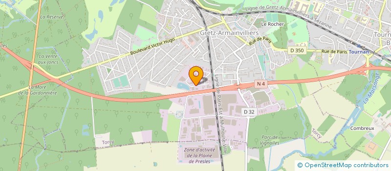localisation de l'entreprise ETABLISSEMENTS CHROM-IMPEC à GRETZ ARMAINVILLIERS