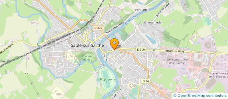 localisation de l'entreprise ETABLISSEMENTS CLAISSE GERARD à SABLE-SUR-SARTHE