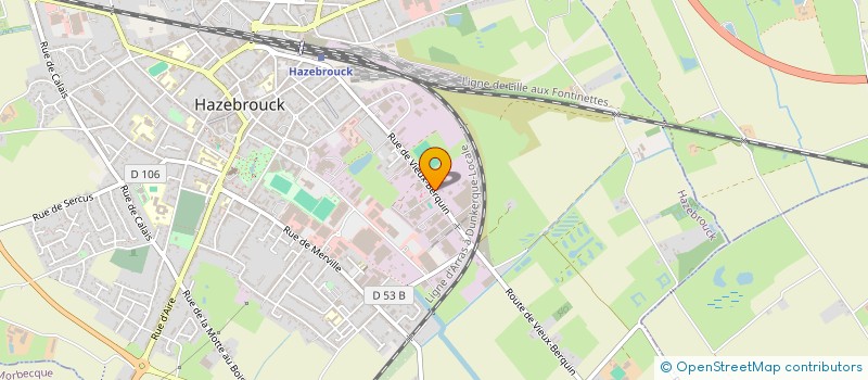 localisation de l'entreprise ETABLISSEMENTS CLAUDE LESAEGE EURL à HAZEBROUCK