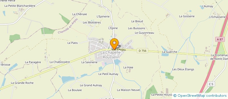 localisation de l'entreprise ETABLISSEMENTS CLEMOT  CHEMILLE-EN-ANJOU