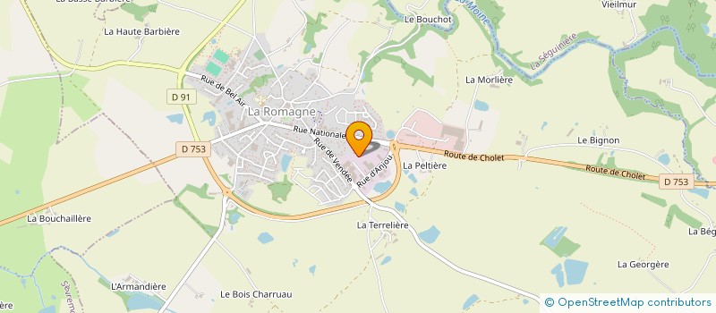 localisation de l'entreprise ETABLISSEMENTS CLEON  LA ROMAGNE