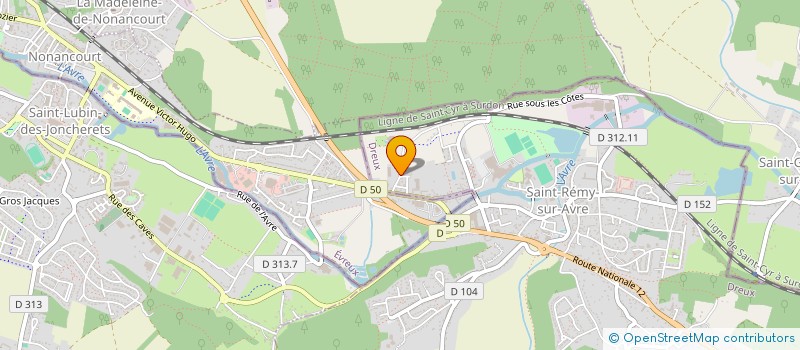localisation de l'entreprise ETABLISSEMENTS CLOUET à SAINT-REMY-SUR-AVRE