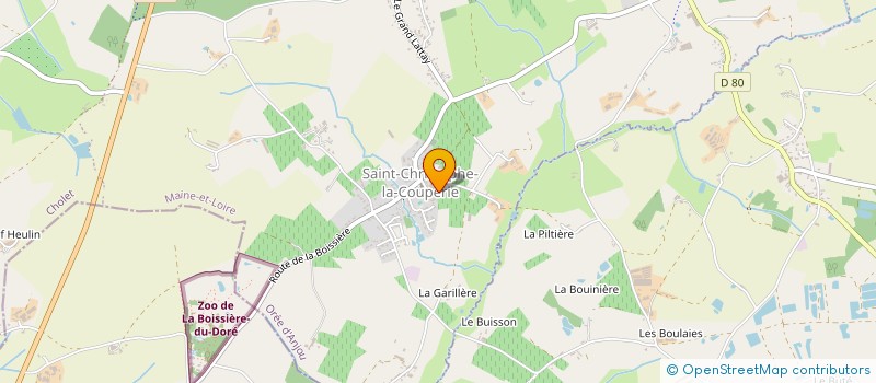 localisation de l'entreprise ETABLISSEMENTS COIFFARD à OREE-D'ANJOU