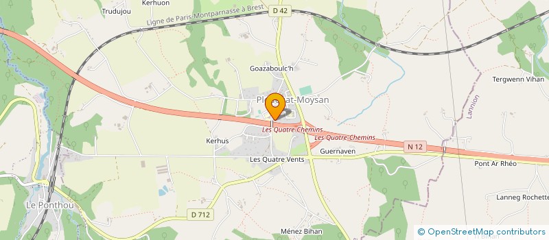 localisation de l'entreprise ETABLISSEMENTS COLLETER  PLOUEGAT-MOYSAN