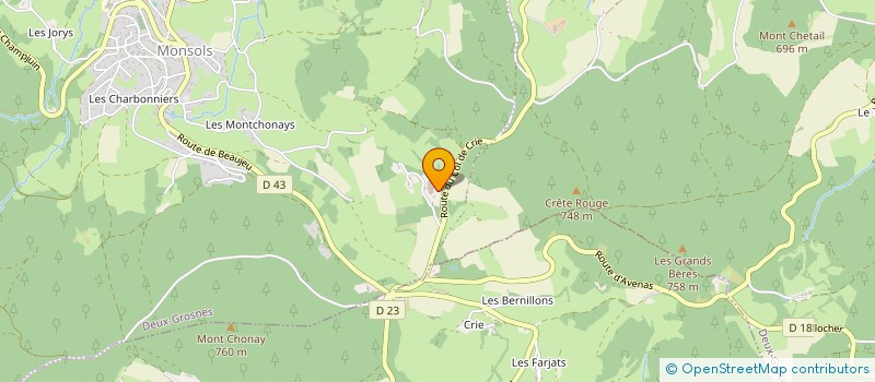 localisation de l'entreprise ETABLISSEMENTS COLOMB SA à DEUX-GROSNES