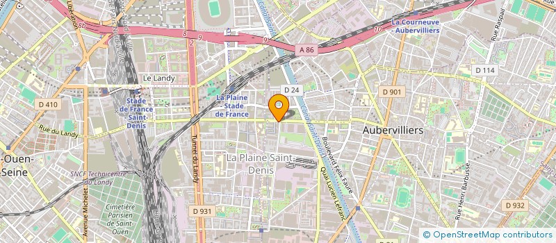 localisation de l'entreprise ETABLISSEMENTS COLONNA-CESARI-FRERES à AUBERVILLIERS