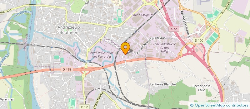 localisation de l'entreprise ETABLISSEMENTS COMBE PERE ET FILS  SAINT-JUST-SAINT-RAMBERT