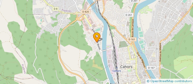 localisation de l'entreprise ETABLISSEMENTS COMBEBIAS  CAHORS