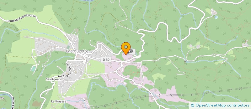 localisation de l'entreprise ETABLISSEMENTS COMBES ET FILS à LACROUZETTE