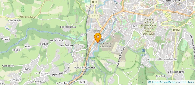 localisation de l'entreprise ETABLISSEMENTS COMPASSI FRERES à COGNIN